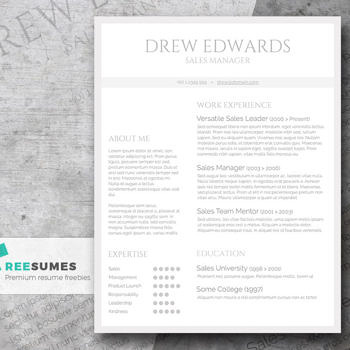 clean resume template