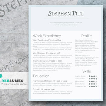 simple and clean resume
