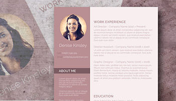 chic resume template