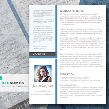 free modern resume design