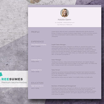 feminine resume template