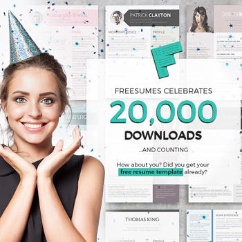 Freesumes 20k resume downloads