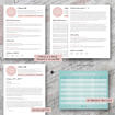 resume template pack touch of pink