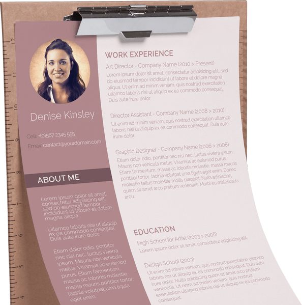 modern and chic resume pack