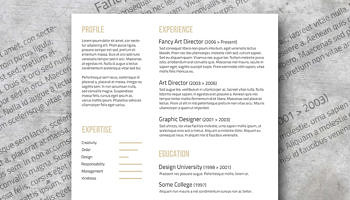 unconventional resume template