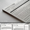 professional resume template set shades of black
