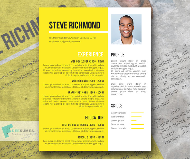sunny valley resume template