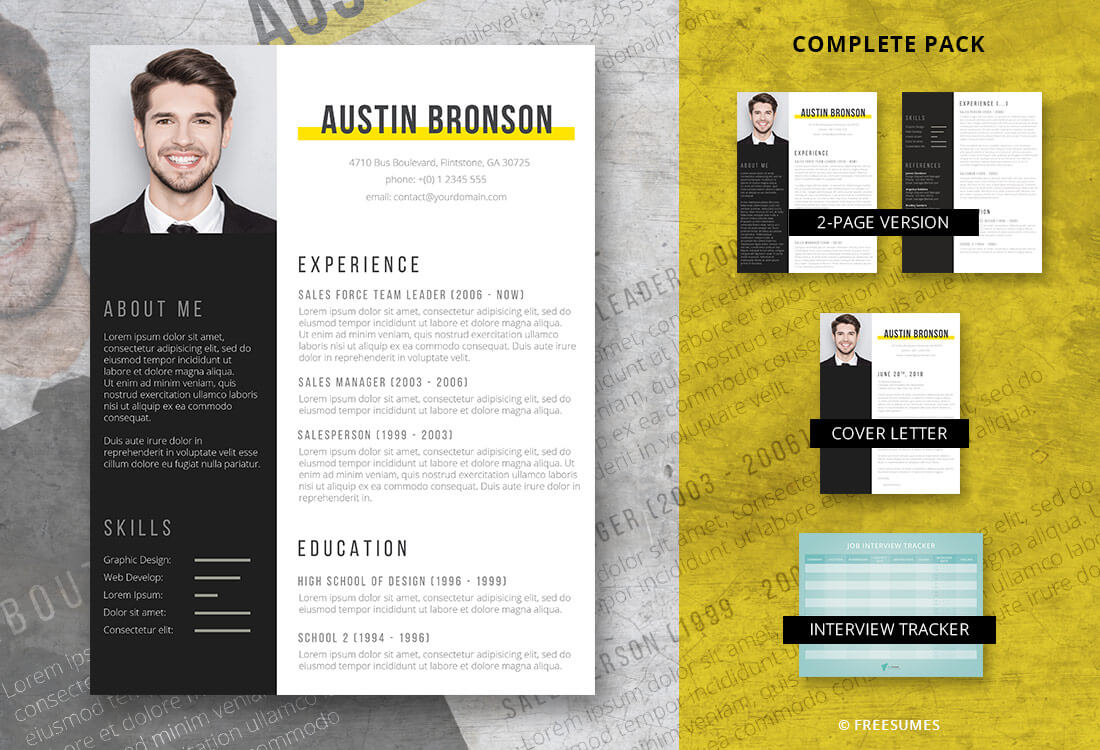 complete resume pack contrast