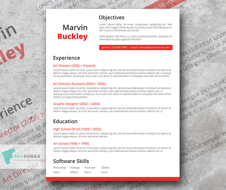 the efficient red resume
