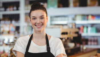 teenager employee waitress