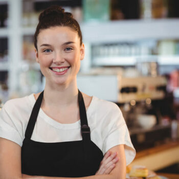 teenager employee waitress
