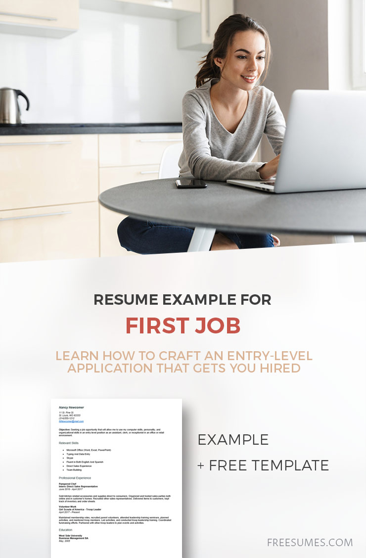 sample first job resume