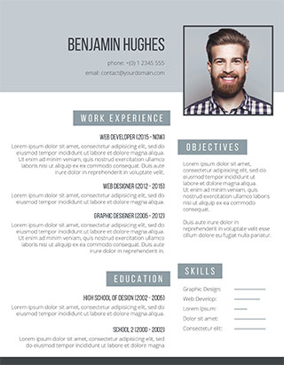 Free CV Template On Point