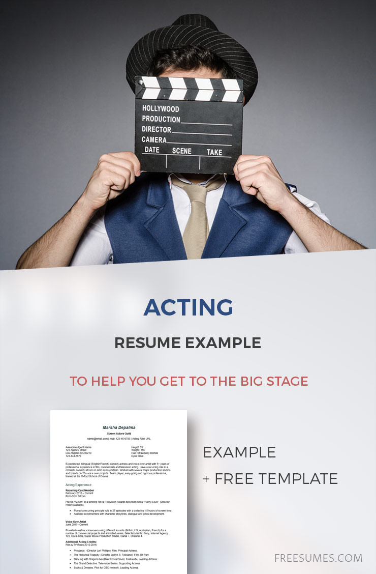 sample acting resume