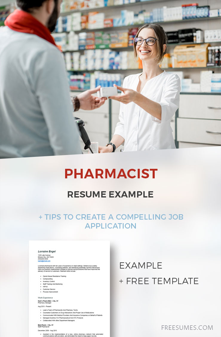 sample pharmacist resume