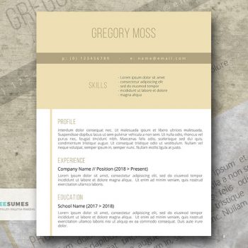 ready for the world resume template
