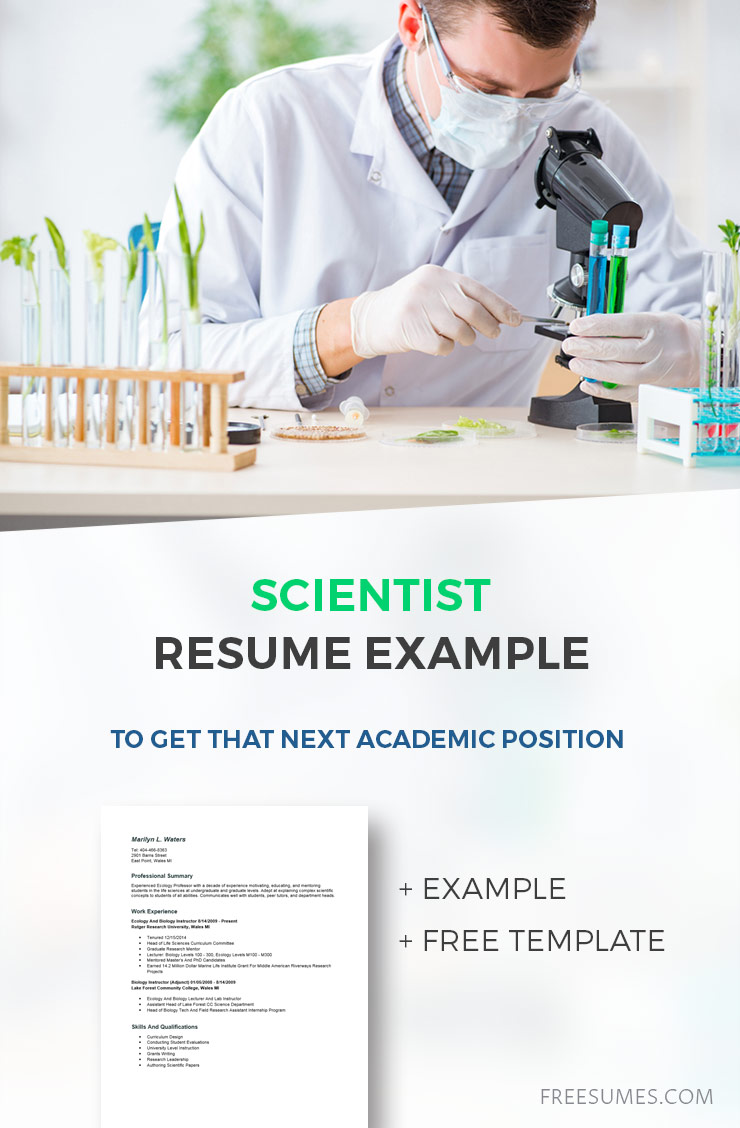 phd scientist resume