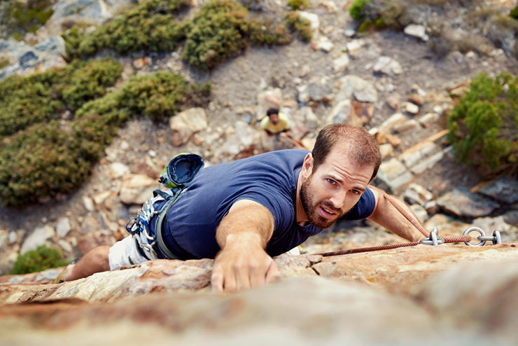 rock climbing hobby