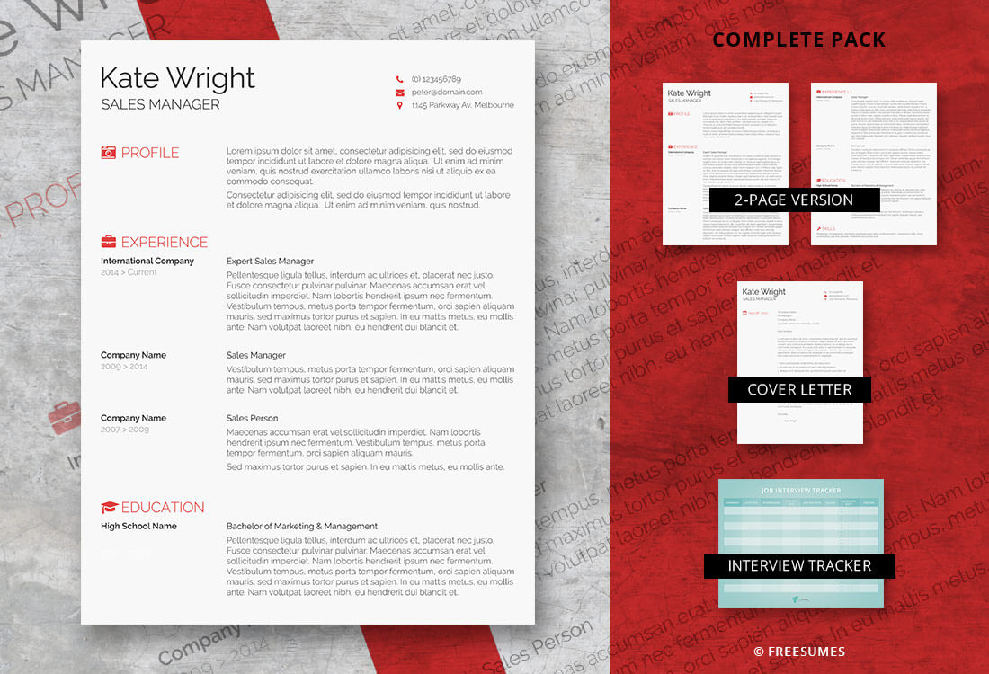 the minimalist complete resume pack