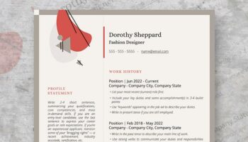 effortless elegance editable resume template