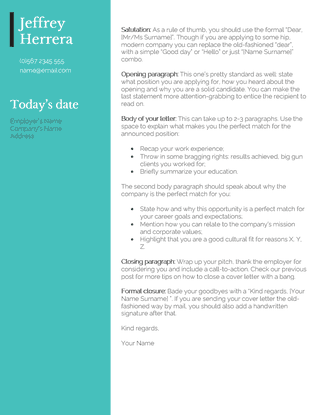 cover letter template skilled
