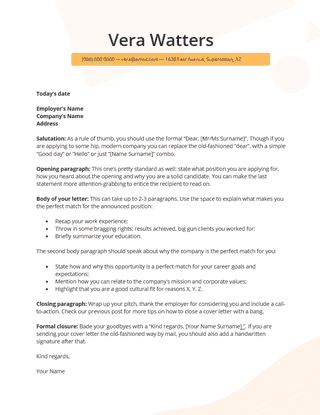cover letter template the hiring hook