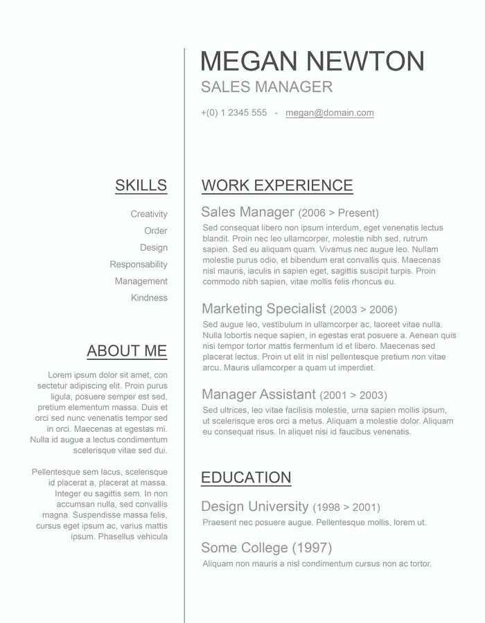 free basic resume