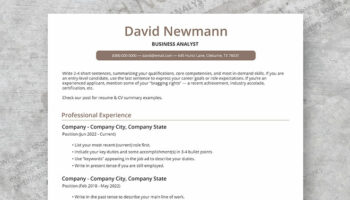 ATS resume template free download resume boost